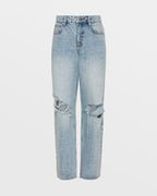 WOMENS LOW RIDER KARMA TRASHED DENIM JEANS