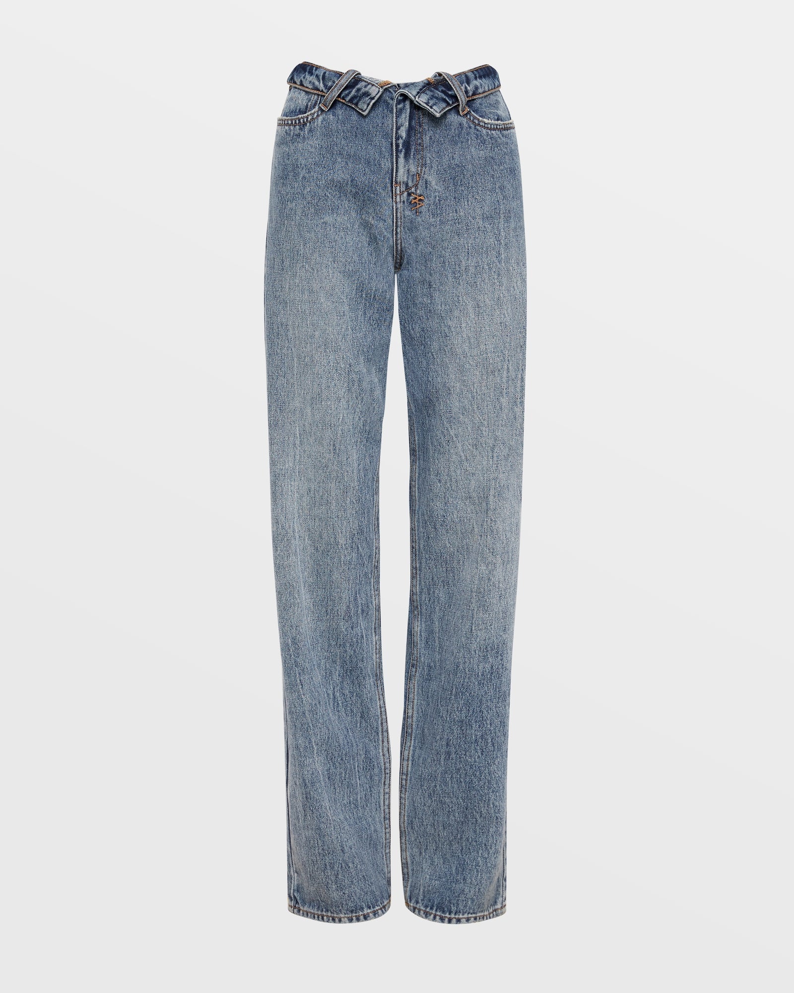 WOMENS  UNDONE PLAYBACK HAVEN STRAIGHT DENIM JEANS