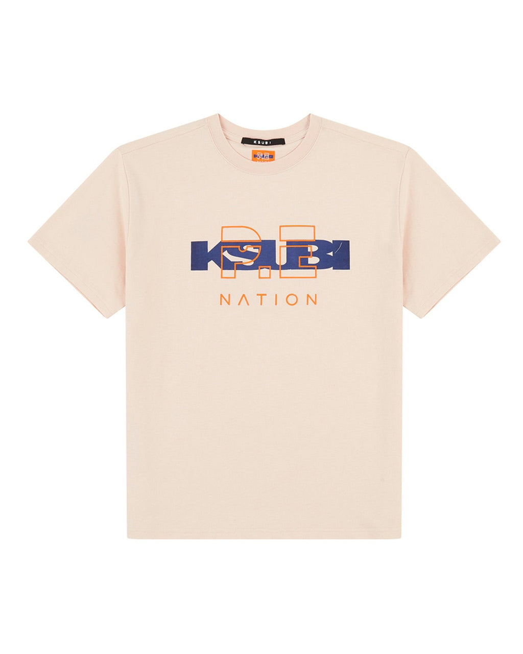 Womens Ksubi X P.e Nation Ss Tee Ecru Oversized Tees - White