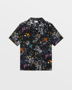 Mens Unearthly Resort Ss Shirt Black Regular Shirts - Black