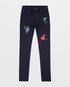 Mens Chitch Nft Navy Slim Denim Jeans - Denim
