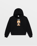 Womens Die Hard Slouch Hoodie Black Relaxed Fleece - Black