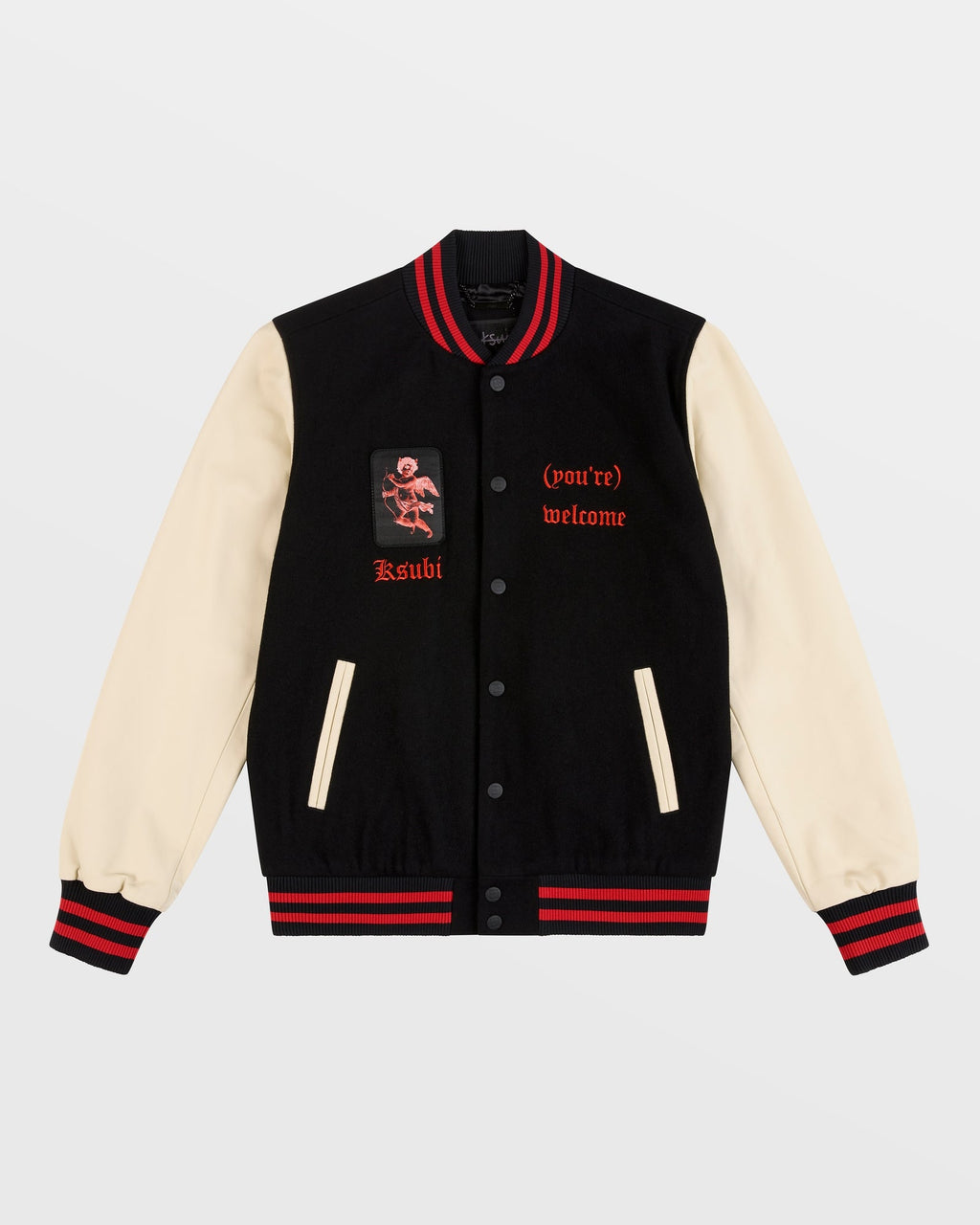 MENS ICONS LETTERMAN JACKET BLACK JACKETS