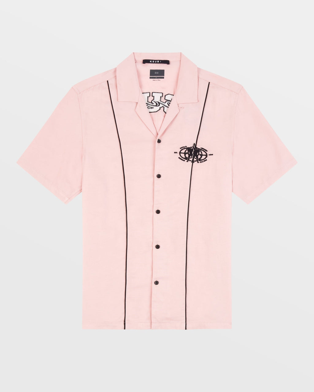 Mens Bolts Mechanic Ss Shirt Magnol Regular Shirts - Pink