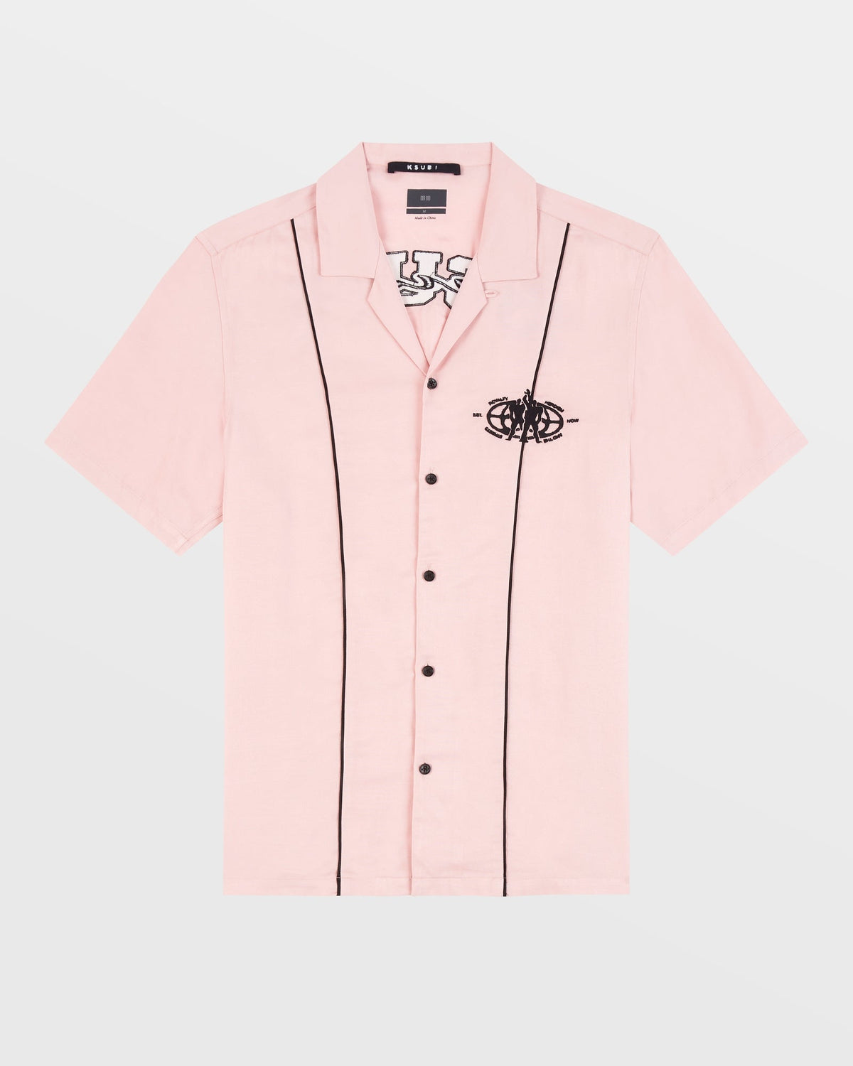 Mens Bolts Mechanic Ss Shirt Magnol Regular Shirts - Pink