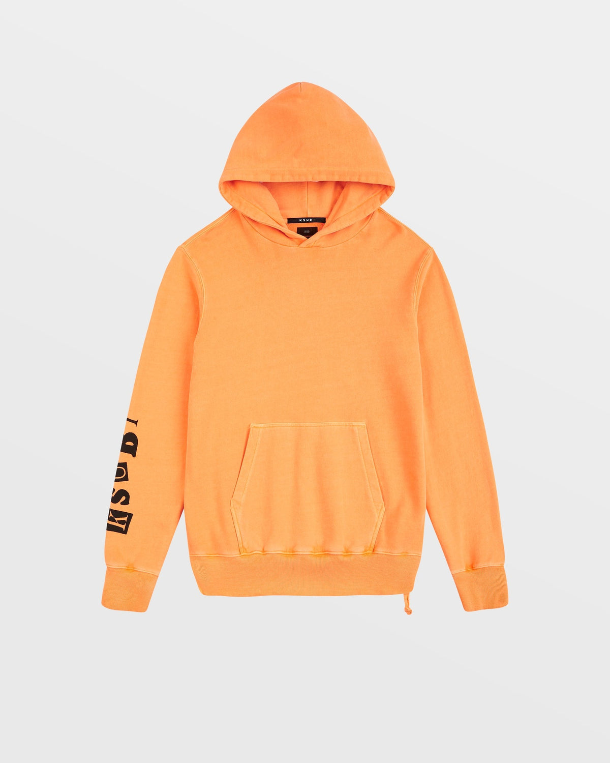 Mens Devil Kash Hoodie Ember Regular Fleece - Orange
