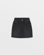 Womens Low Rider Mini Twilight Slim Skirts - Black
