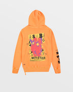 Mens Devil Kash Hoodie Ember Regular Fleece - Orange