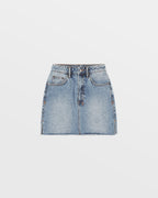 Womens Model Mini Haven Splits Slim Skirts - Denim