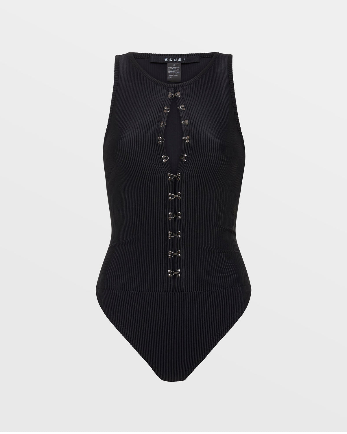 UNDONE BODYSUIT BLACK