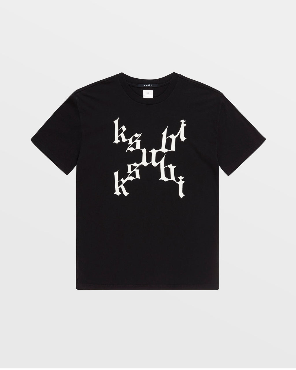 Mens Kult Biggie Ss Tee Jet Black Oversized Tees - Black