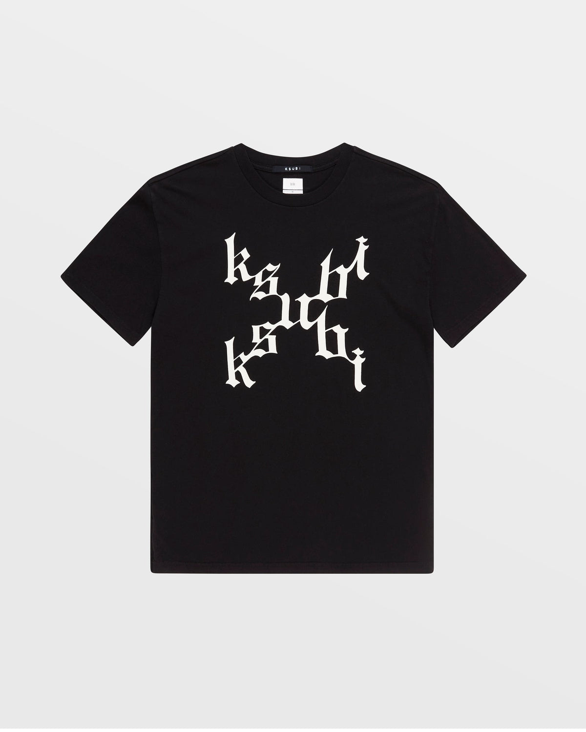 Mens Kult Biggie Ss Tee Jet Black Oversized Tees - Black