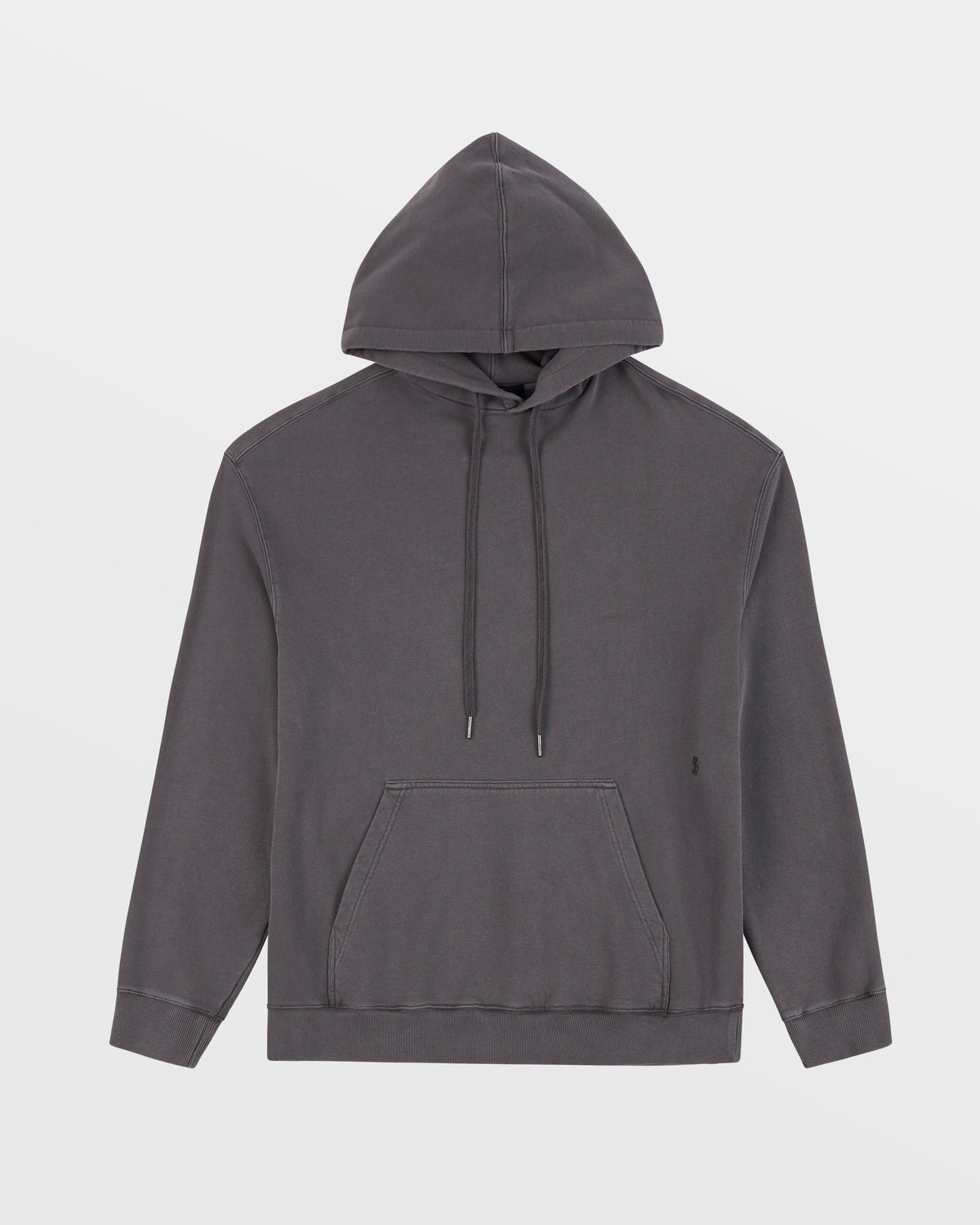 MENS 4 X 4 BIGGIE HOODIE CHARCOAL FLEECE