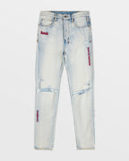 Mens Wolfgang Icons Tapered Denim Jeans - Denim