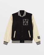 MENS KING PATCH LETTERMAN BLACK JACKETS