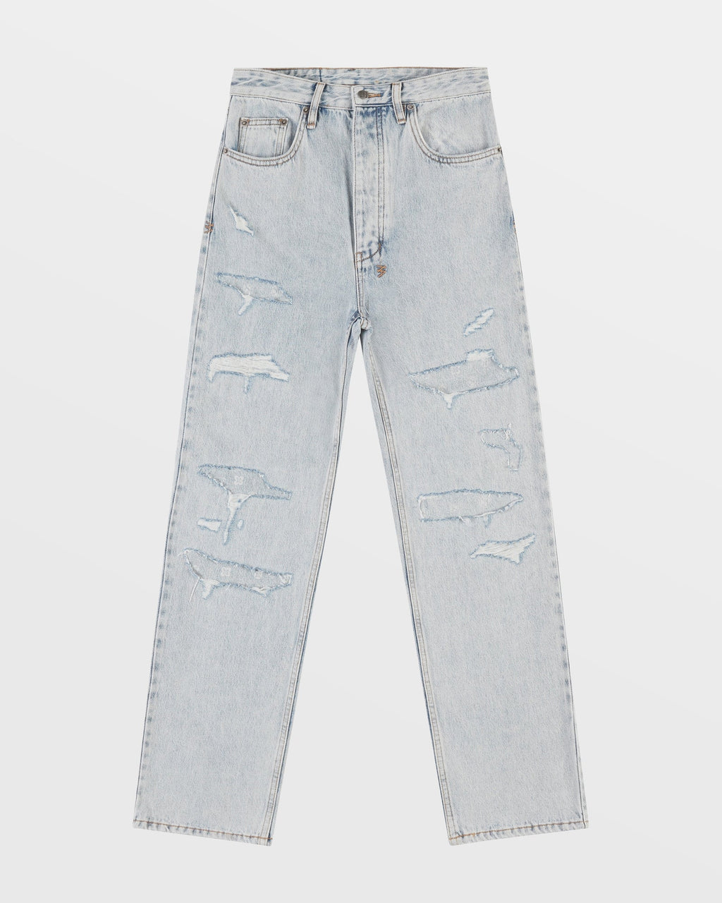 Womens Brooklyn Jean Muse Repair Straight Denim Jeans - Denim