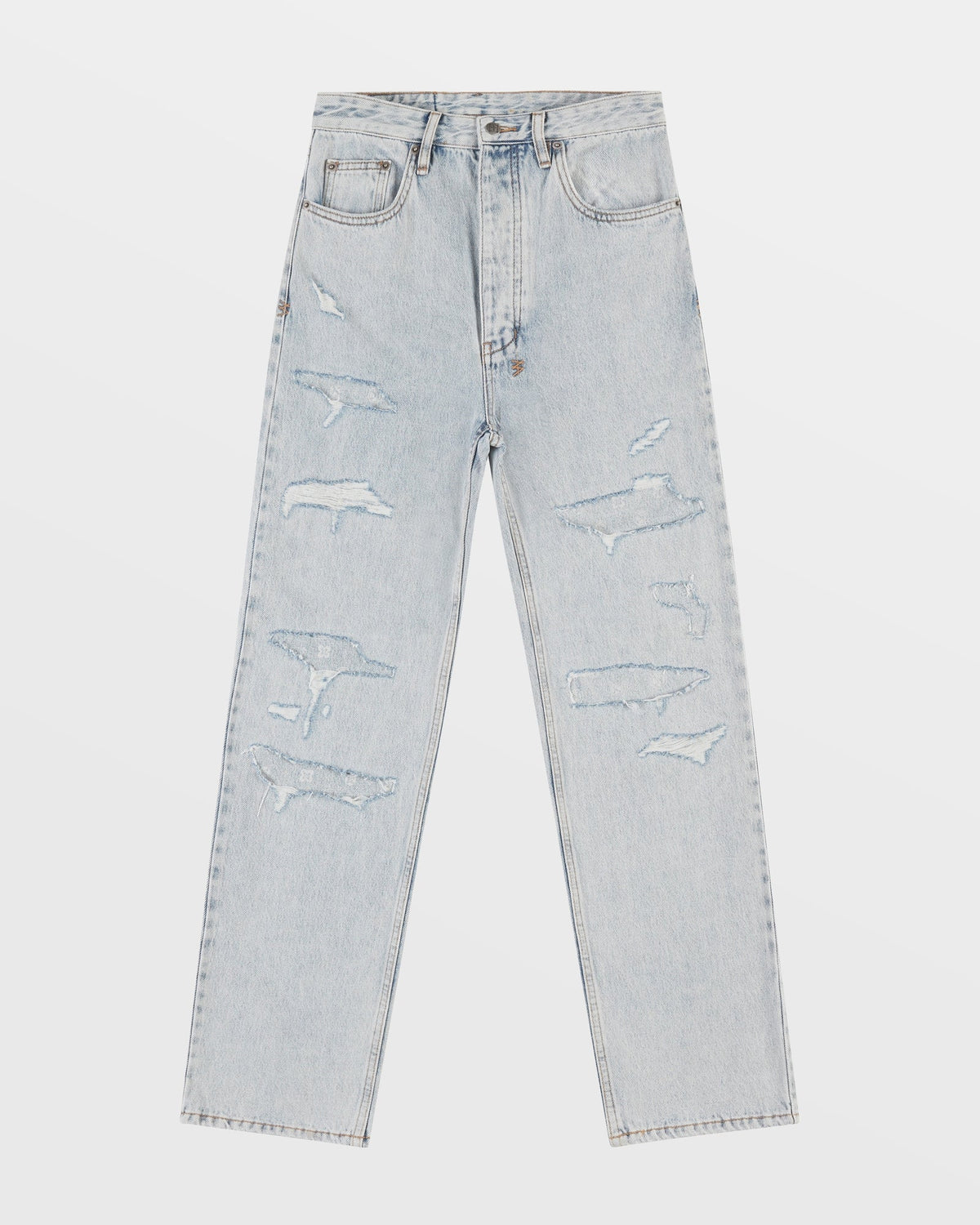 Womens Brooklyn Jean Muse Repair Straight Denim Jeans - Denim