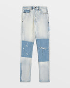 Mens Wolfgang 2 Tone Tapered Denim Jeans - Denim