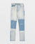 MENS  WOLFGANG 2 TONE TAPERED DENIM JEANS