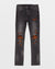 MENS  VAN WINKLE ANGST FIRE PATCH SKINNY DENIM JEANS