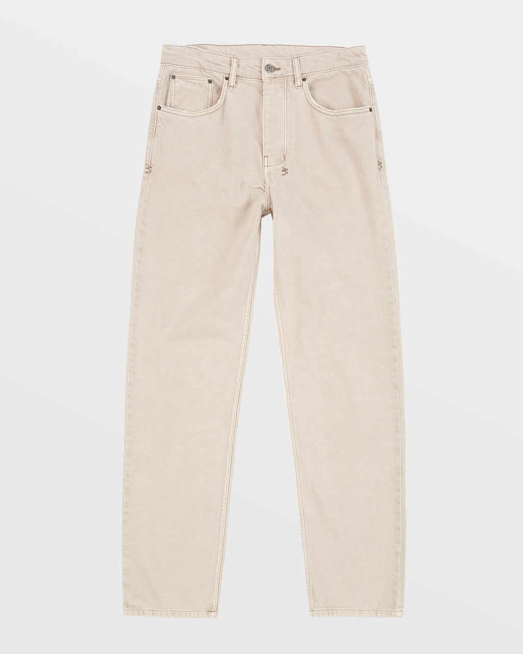 Mens Anti K Antike Chop Relaxed Straight Denim Jeans - Tan