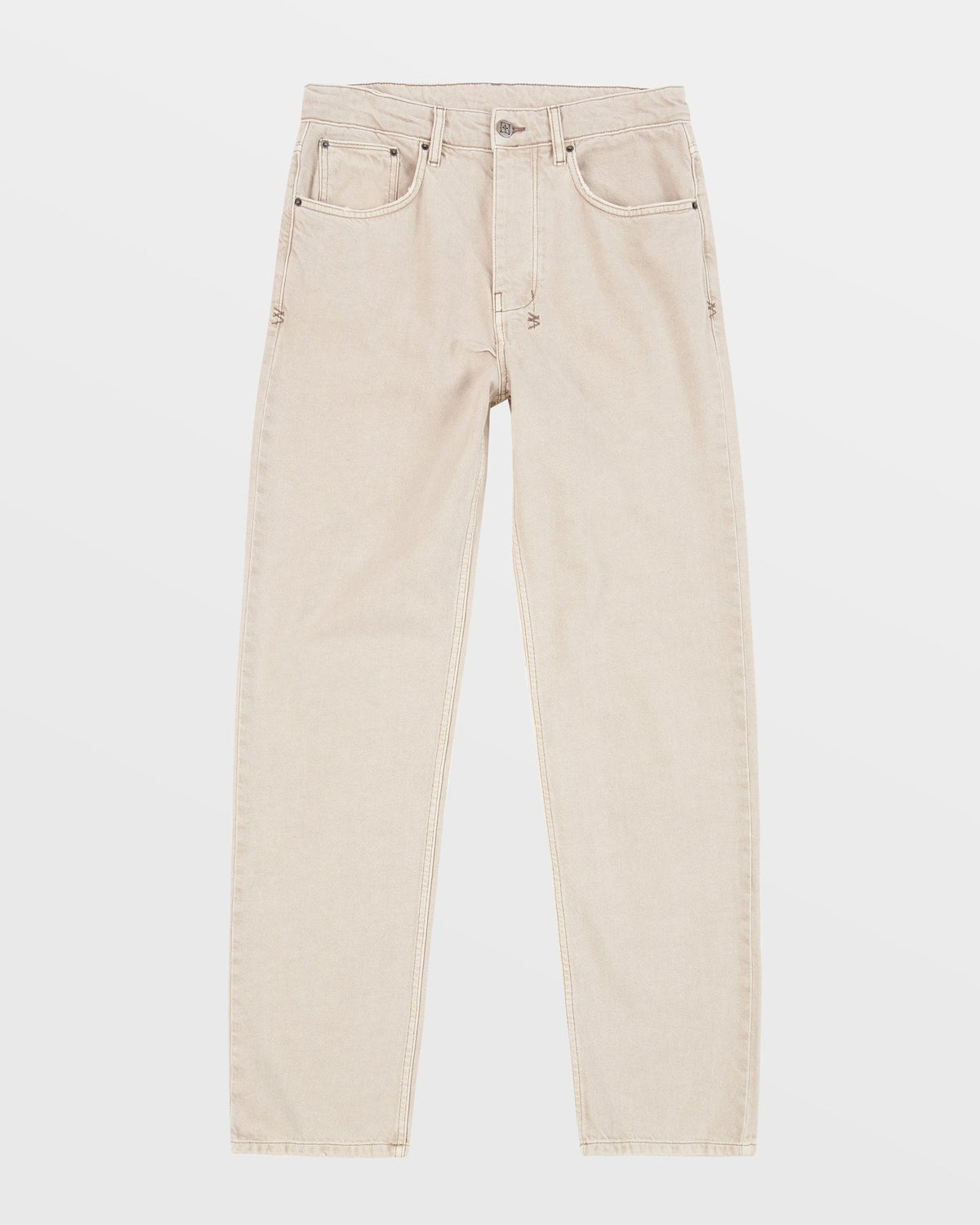 Mens Anti K Antike Chop Relaxed Straight Denim Jeans - Tan