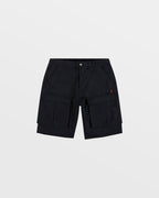 Mens Fugitive Cargo Short Tru Black Straight Walkshorts - Black