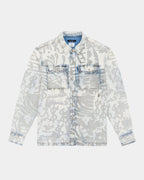 Mens Scorpio Ls Shirt Kollage Icey Regular Shirts - Denim