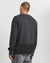 MENS  SEEING LINES CREW BACK TO BLACK FITTED FLEECE
