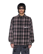 MENS VULTURE FLANNEL LS SHIRT PLUM SHIRTS