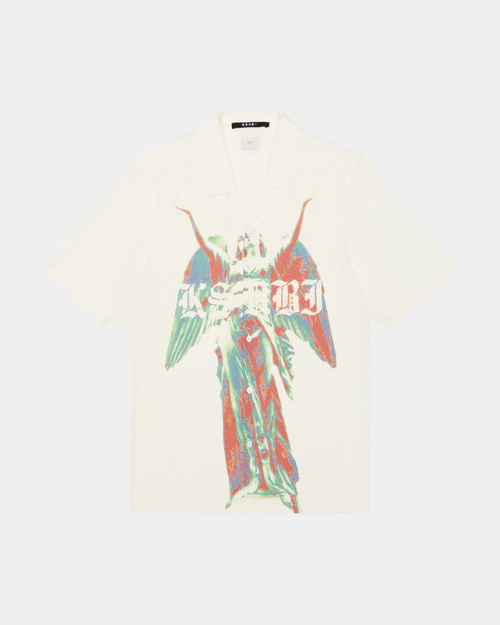 MENS ANGELIK RESORT SS SHIRT WHITE SHIRTS