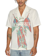 MENS ANGELIK RESORT SS SHIRT WHITE SHIRTS