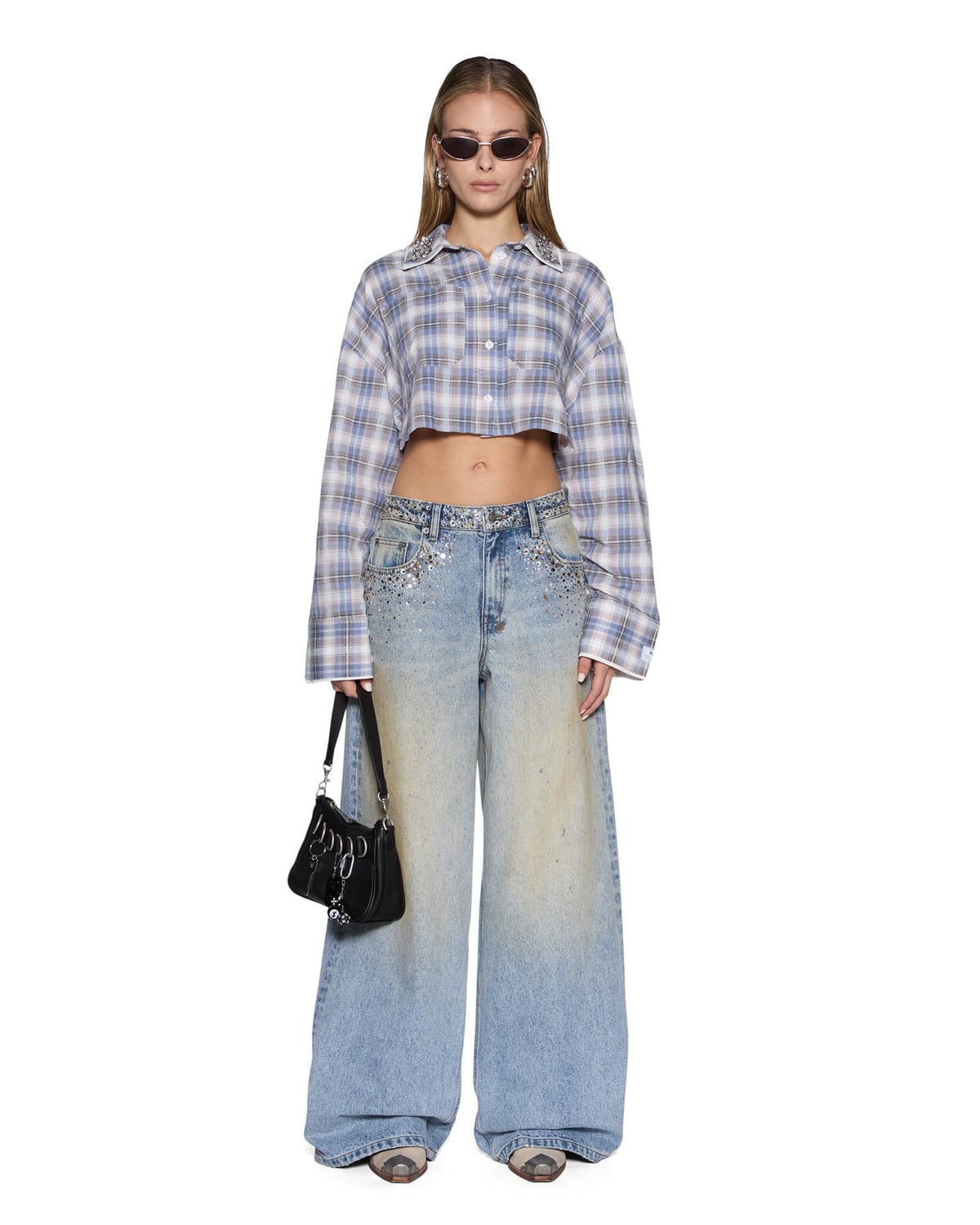 Womens Balter Shirt Summer Plaid Spark Oversized Shirts - Multi Colour