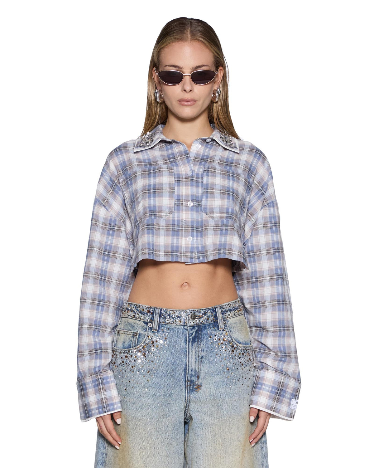 Womens Balter Shirt Summer Plaid Spark Oversized Shirts - Multi Colour
