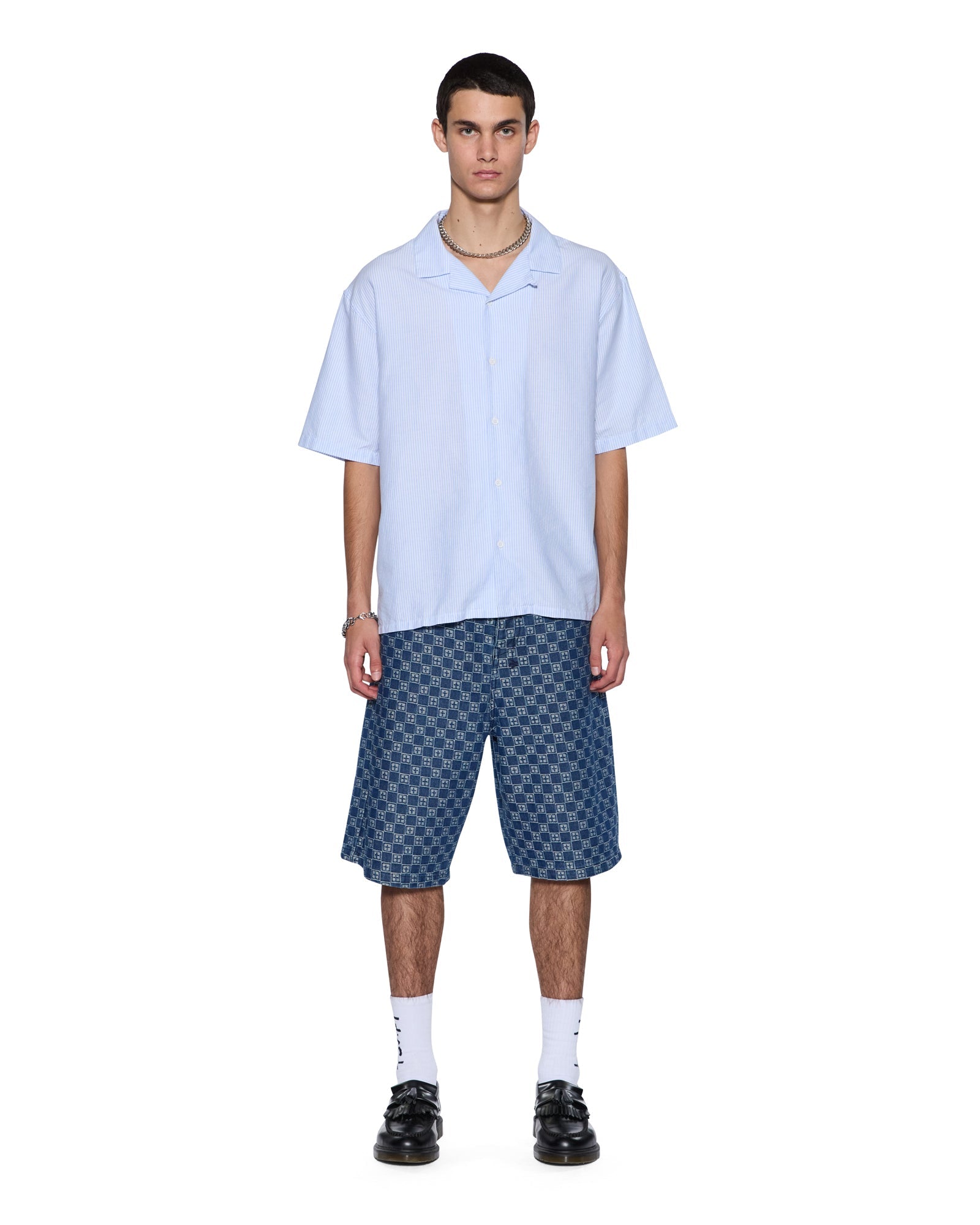 MENS  CARING DINER SS SHIRT TRU STRIPE REGULAR SHIRTS