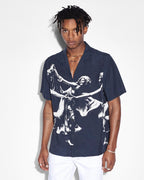 Mens Dancers Resort Ss Shirt Black Regular Shirts - Black