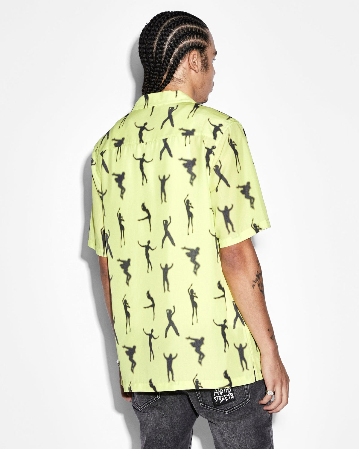 Mens Dance Klass Resort Ss Shirt Daylite Regular Shirts - Green