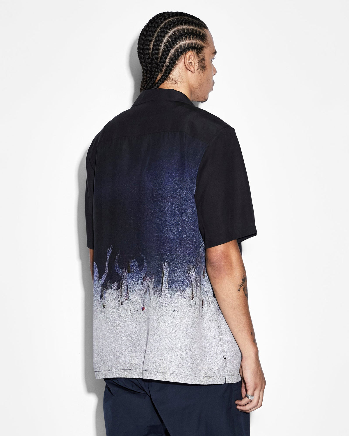 Mens Dance Klass Resort Ss Shirt Multi Regular Shirts - Multi Colour
