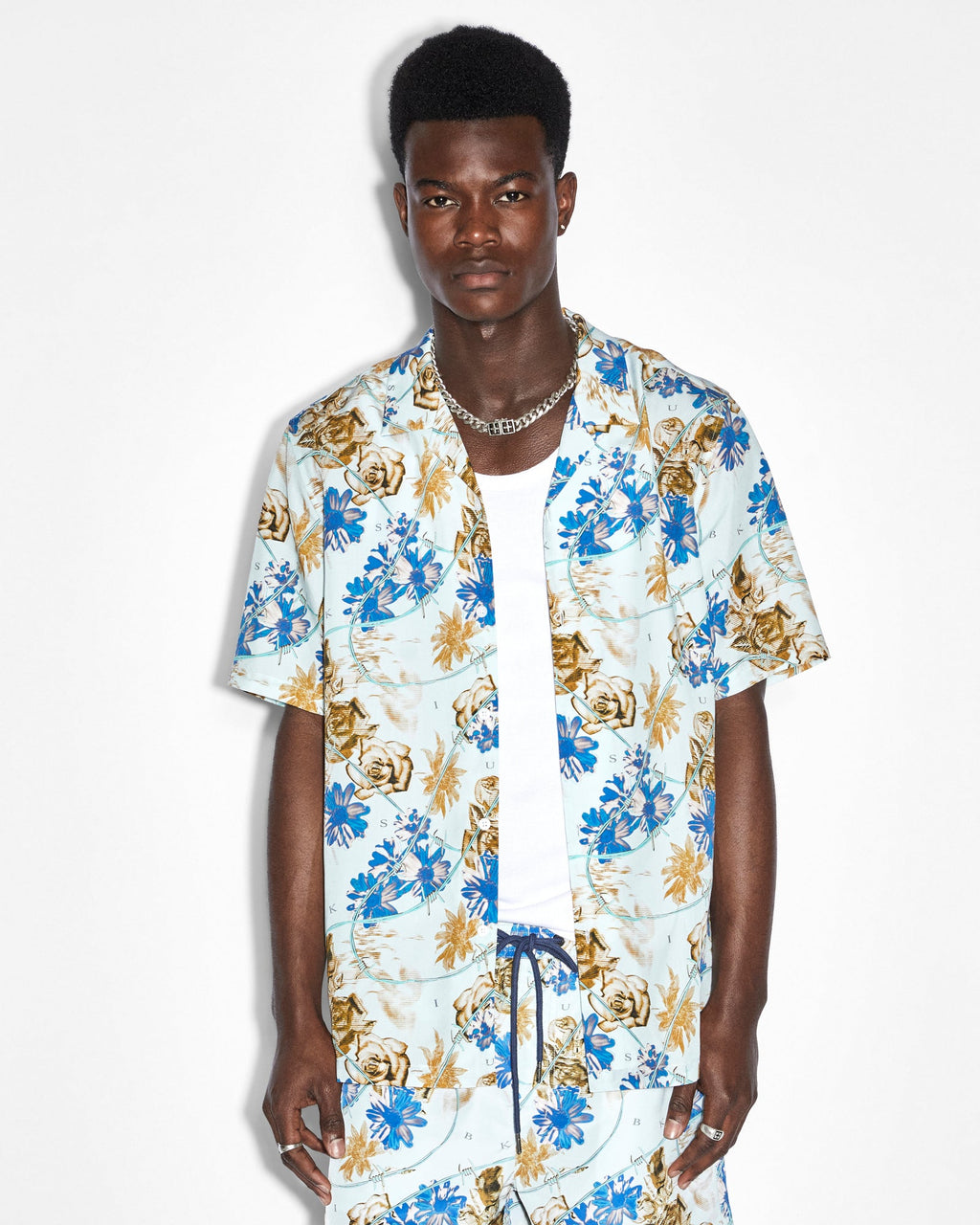 Mens Floralist Resort Ss Shirt Multi Regular Shirts - Multi Colour