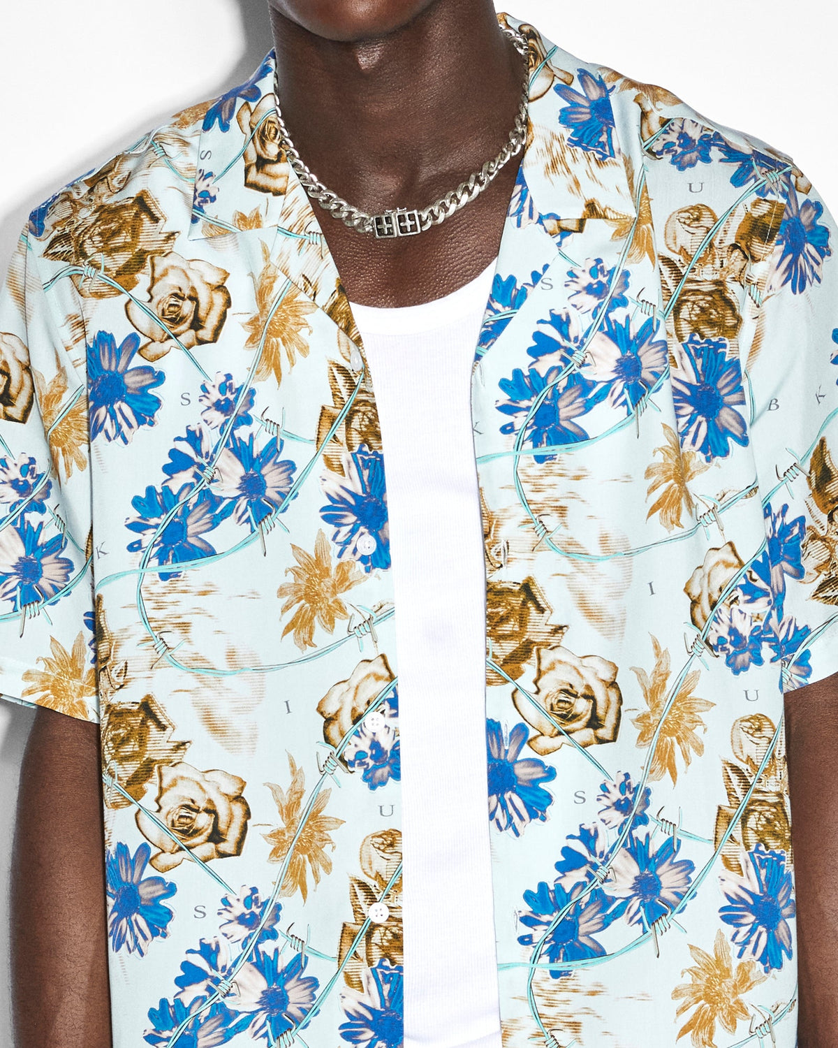 Mens Floralist Resort Ss Shirt Multi Regular Shirts - Multi Colour