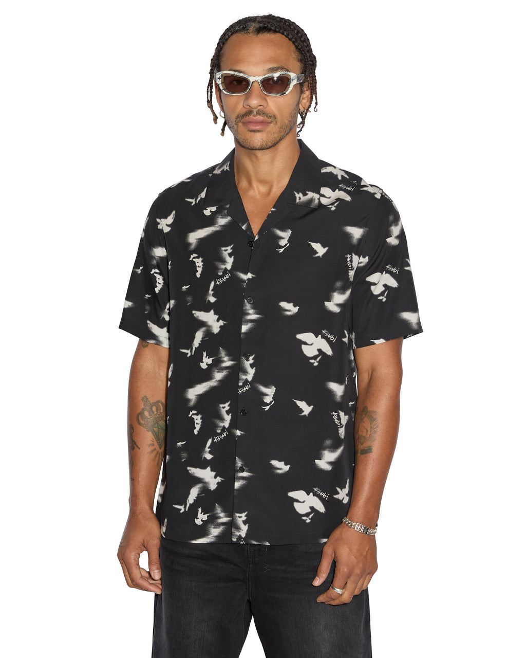 MENS FLIGHT RESORT SS SHIRT BLACK SHIRTS