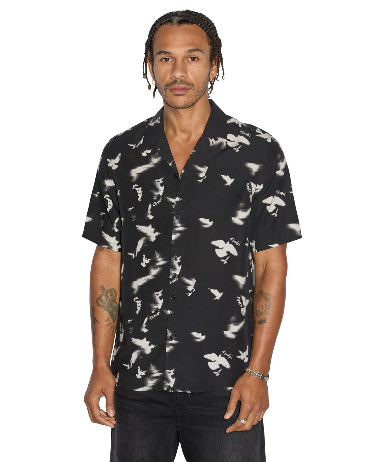MENS FLIGHT RESORT SS SHIRT BLACK SHIRTS