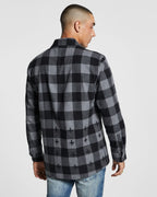 Mens Generator Ls Shirt Grey Regular Shirts - Grey