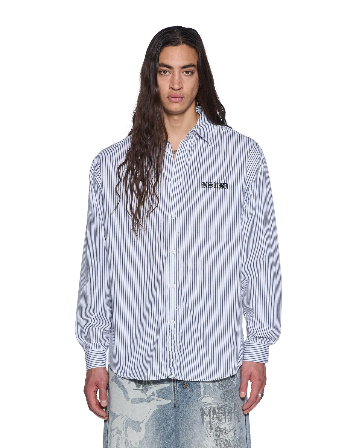 HAUNTED KSIGNATURE LS SHIRT BLACK STRIPE