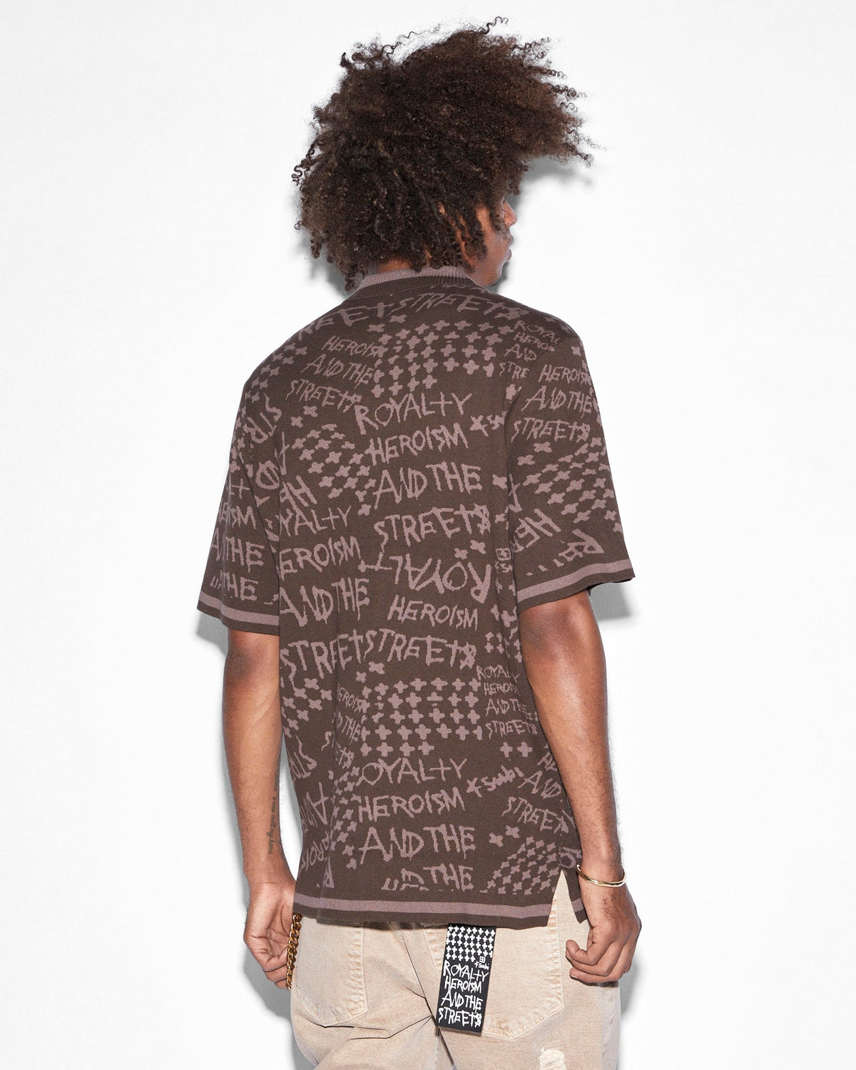 MENS HEROISM KNIT RESORT SS SHIRT JAVA SHIRTS