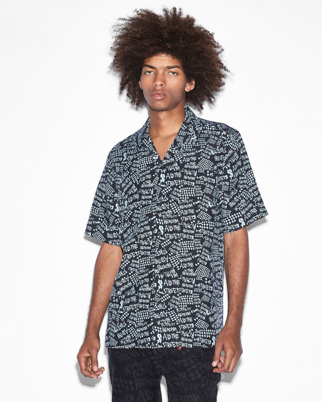 MENS HEROISM SS SHIRT BLACK SHIRTS