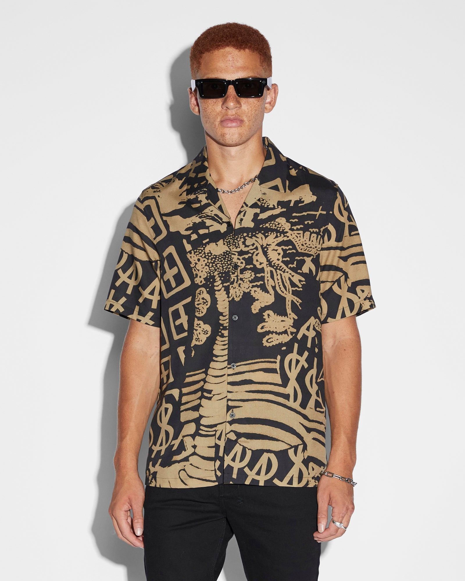 MENS  IKONIK RESORT SS SHIRT FADE REGULAR SHIRTS