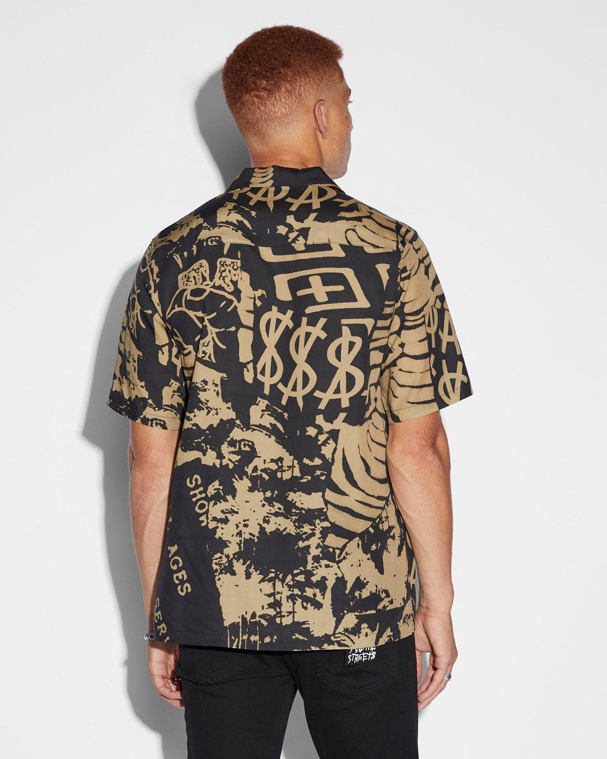 Mens Ikonik Resort Ss Shirt Fade Regular Shirts - Multi Colour