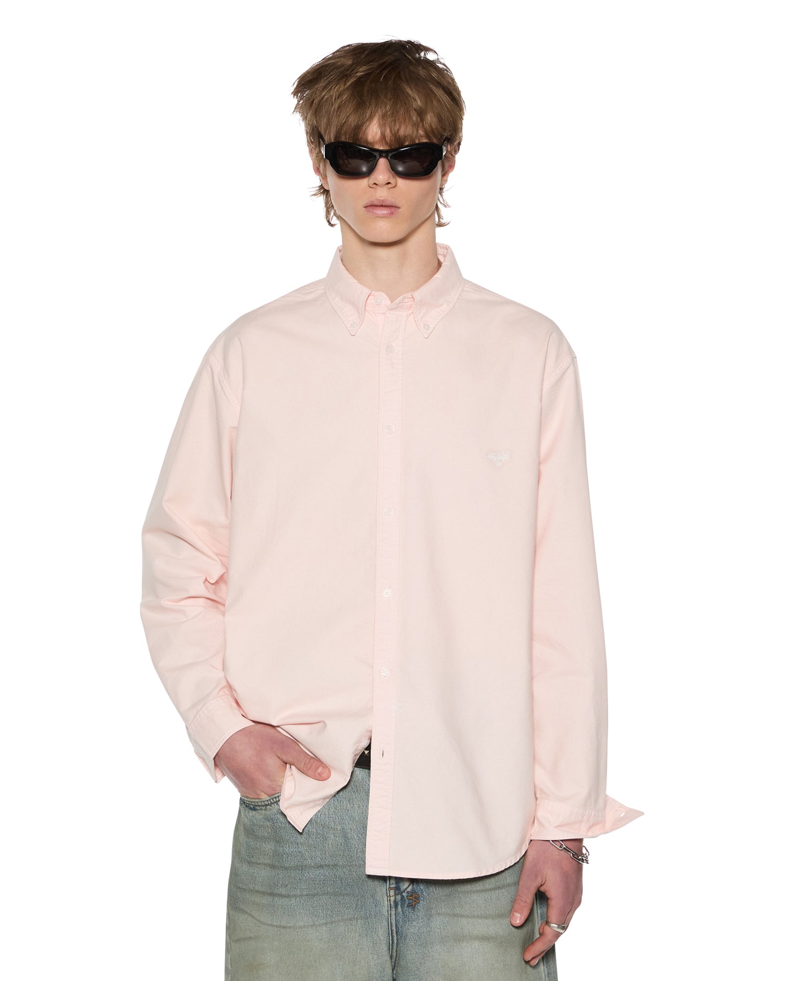 KSIGNATURE BUTTON DOWN LS SHIRT FLOSS