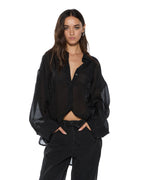 WOMENS LABELS ASTRA LS SHIRT BLACK SHIRTS